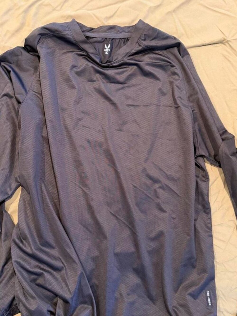 ASRV Men's Dark Gray Long Sleeve Training Shirt XL